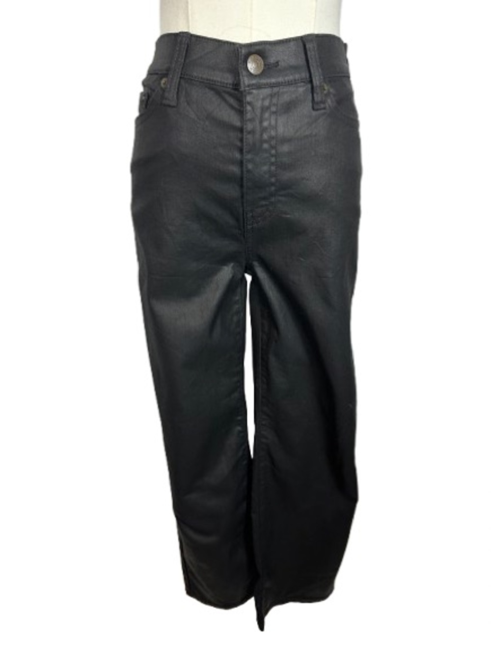 Banana Republic Black Shimmery Straight-Leg Jeans Size 25